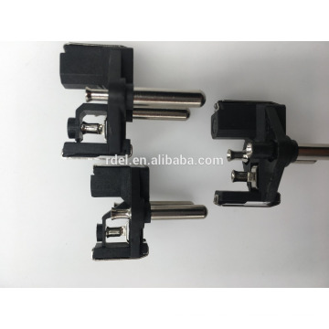 vde insert de enchufe francés (tres polos para enchufes no reutilizables, enchufe de 4 pines de 4.8 MM a conector de CC)